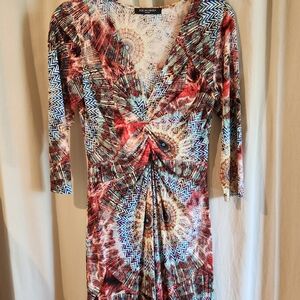 Isle Jacobsen Midi Dress. Psychedelic, Bohemian, Party, Date Night, Dance!